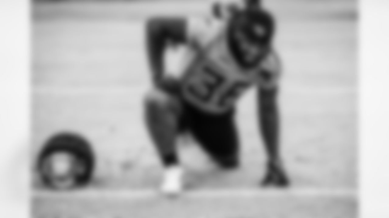 Running back Julius Chestnut #36 of the Tennessee Titans during practice at the Ascension Saint Thomas Sports Park on December 26, 2025 in Nashville, TN. Photo By Donald Page/Tennessee Titans