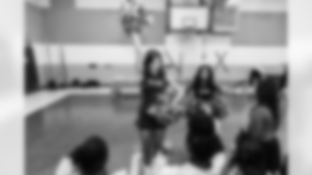 Defensive end Sebastian Joseph-Day #69 of the Tennessee Titans partners with Backfield In Motion to throw a Halloween Party for youth at Amqui Elementary School on October 21, 2025 in Nashville, TN. Photo By Jessie Rogers/Tennessee Titans