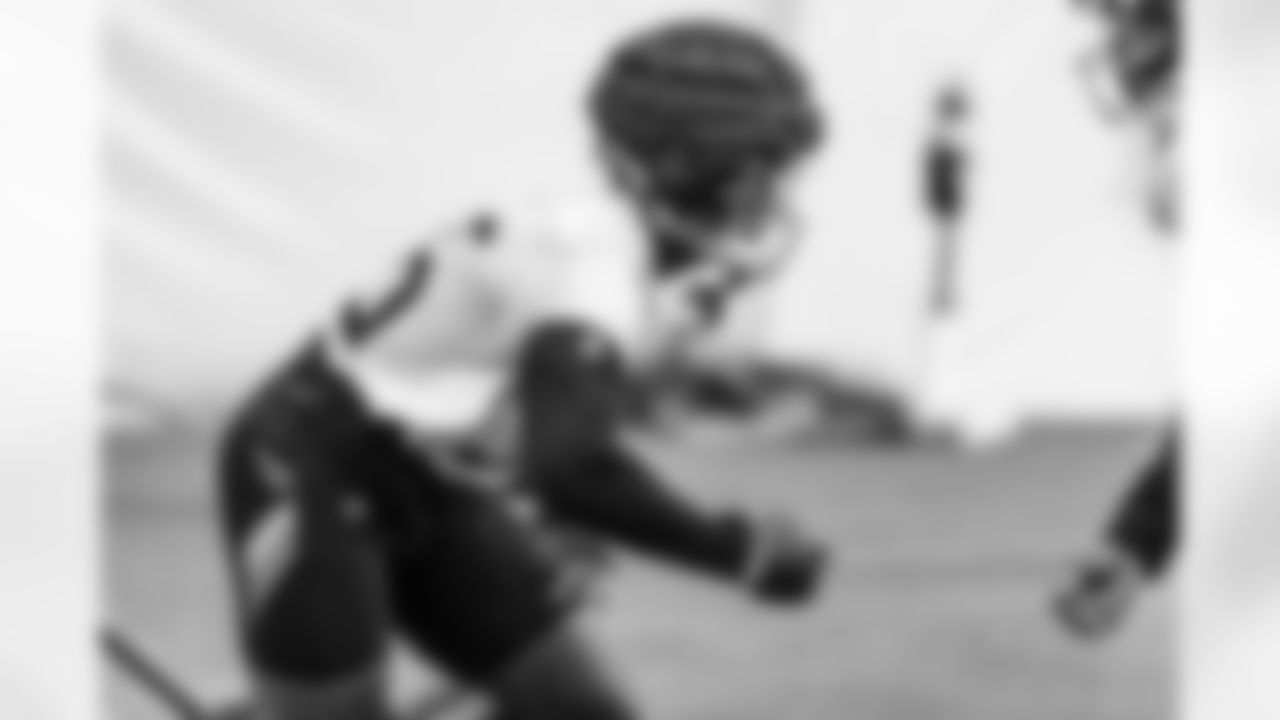 Outside linebacker Truman Jones #56 of the Tennessee Titans during practice in the bubble at the Ascension Saint Thomas Sports Park on October 29, 2025 in Nashville, TN. Photo By Donald Page/Tennessee Titans