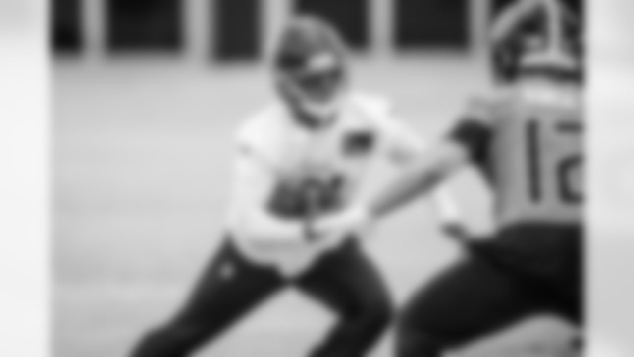 Safety Erick Hallett II #41 of the Tennessee Titans during practice at the Ascension Saint Thomas Sports Park on December 24, 2025 in Nashville, TN. Photo By Beau Brune/Tennessee Titans