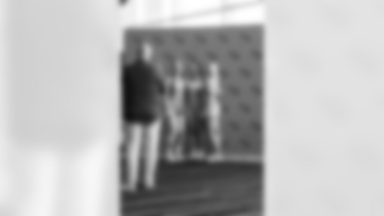 Tennessee Titans host a girls high school flag football media day at Nissan Stadium on February 18, 2026 in Nashville, TN. Photo By Jessie Rogers/Tennessee Titans