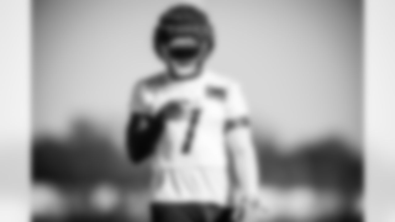 Outside linebacker Oluwafemi Oladejo #7 of the Tennessee Titans during practice at the Ascension Saint Thomas Sports Park on January 1, 2026 in Nashville, TN. Photo By Jessie Rogers/Tennessee Titans