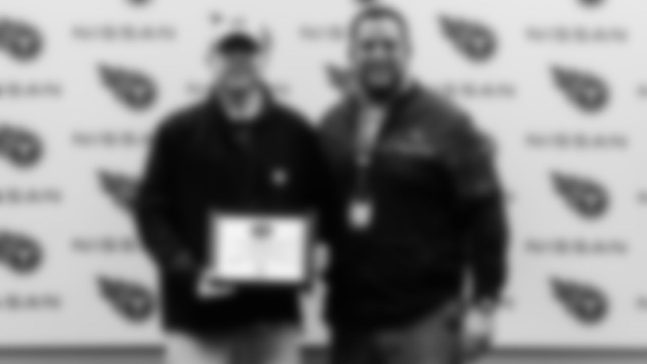 Coach of the Week/Year before the game between the Tennessee Titans and the Jacksonville Jaguars at Nissan Stadium on December 11, 2022 in Nashville, TN. Photo By Joe Howell/Tennessee Titans