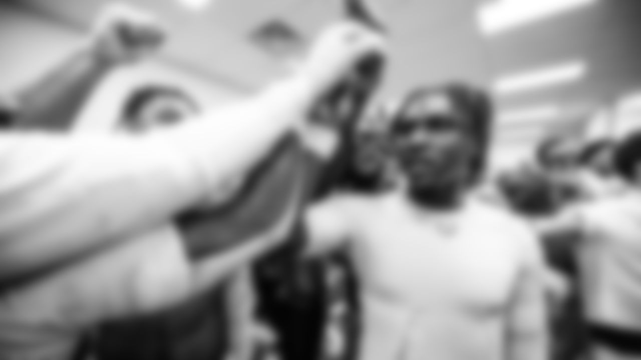 Quarterback Cam Ward #1 of the Tennessee Titans after the game between the Tennessee Titans and the Cleveland Browns at Huntington Bank Field on December 07, 2025 in Cleveland, OH. Photo By Donald Page/Tennessee Titans