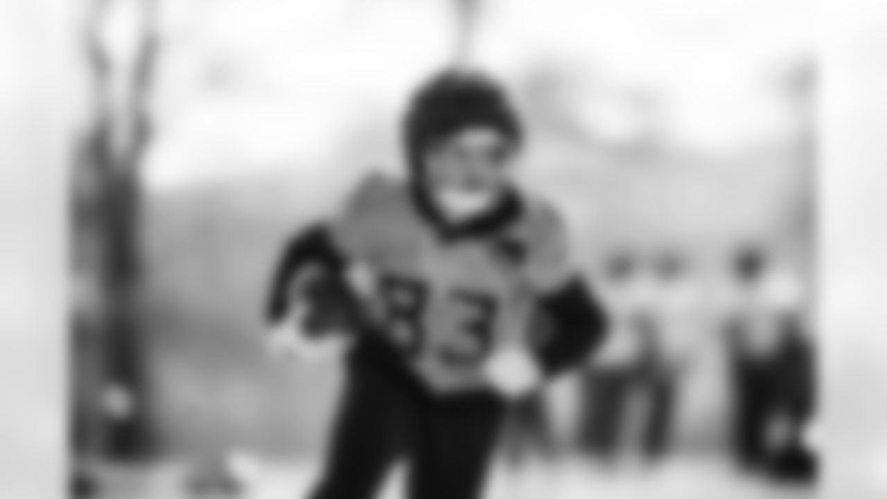 Tight end Joel Wilson #83 of the Tennessee Titans during practice at the Ascension Saint Thomas Sports Park on December 3, 2025 in Nashville, TN. Photo By Jessie Rogers/Tennessee Titans