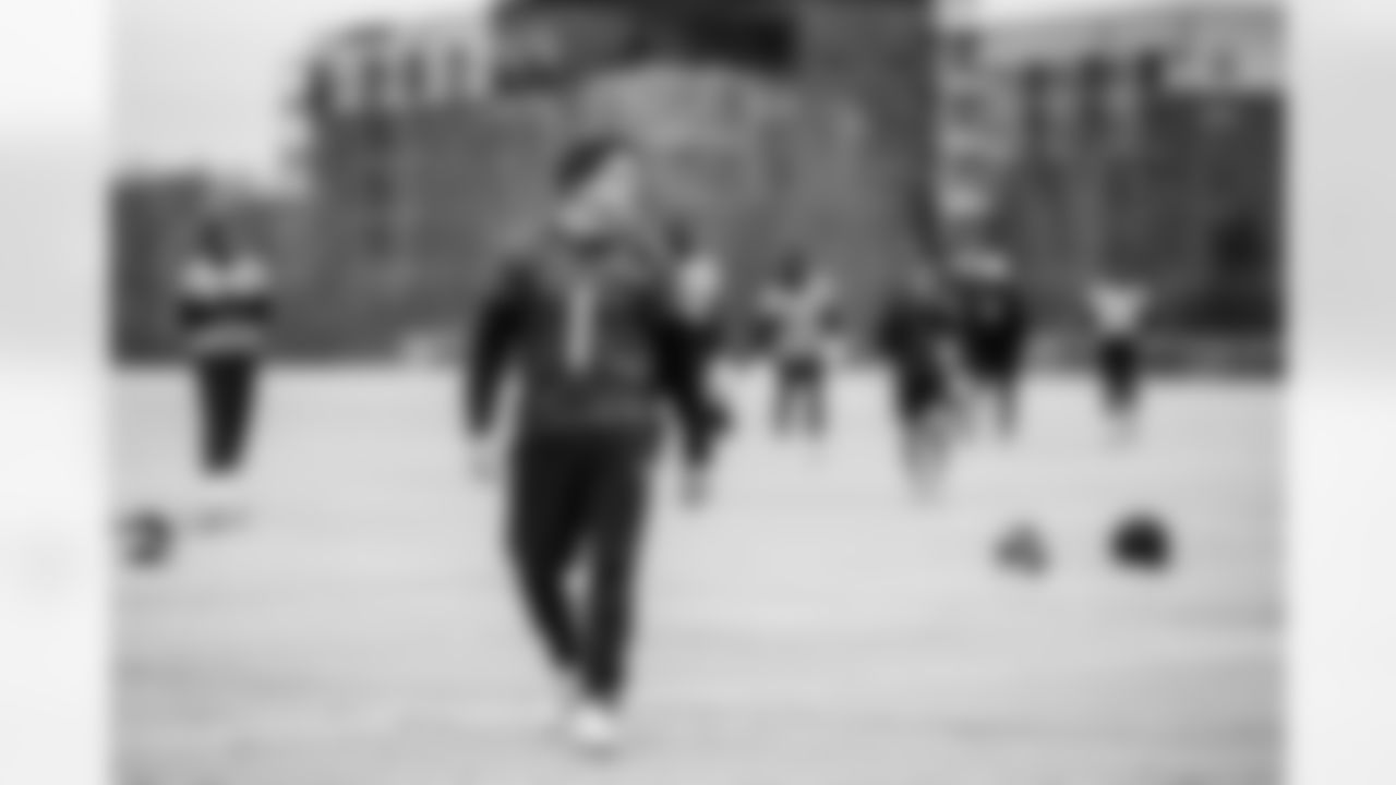 Wide receiver Mason Kinsey #12 of the Tennessee Titans during practice at the Ascension Saint Thomas Sports Park on January 2, 2026 in Nashville, TN. Photo By Donald Page/Tennessee Titans