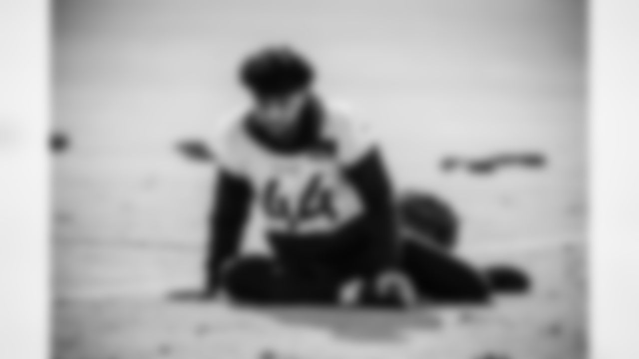 Safety Mike Brown #44 of the Tennessee Titans during practice at the Ascension Saint Thomas Sports Park on November 19, 2025 in Nashville, TN. Photo By Donald Page/Tennessee Titans