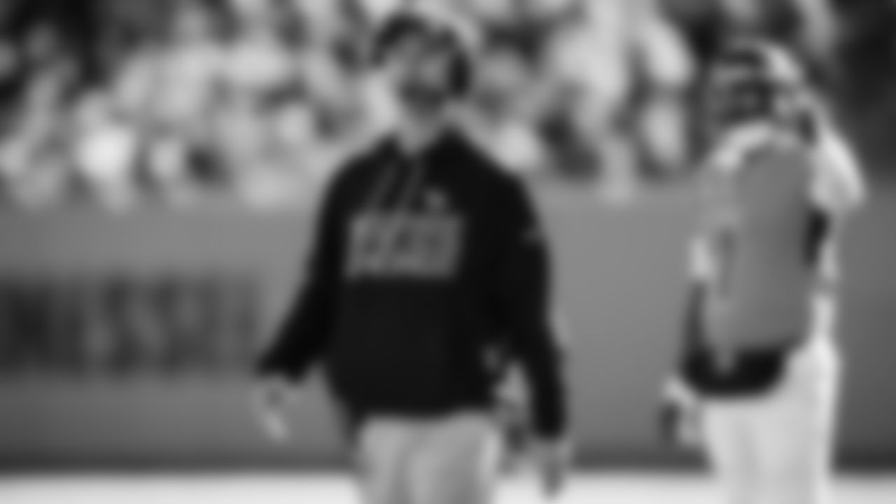 Interim Head Coach Mike McCoy of the Tennessee Titans during the game between the Tennessee Titans and the San Francisco 49ers at Levi's Stadium on December 21, 2025 in San Francisco, CA. Photo By Donald Page/Tennessee Titans