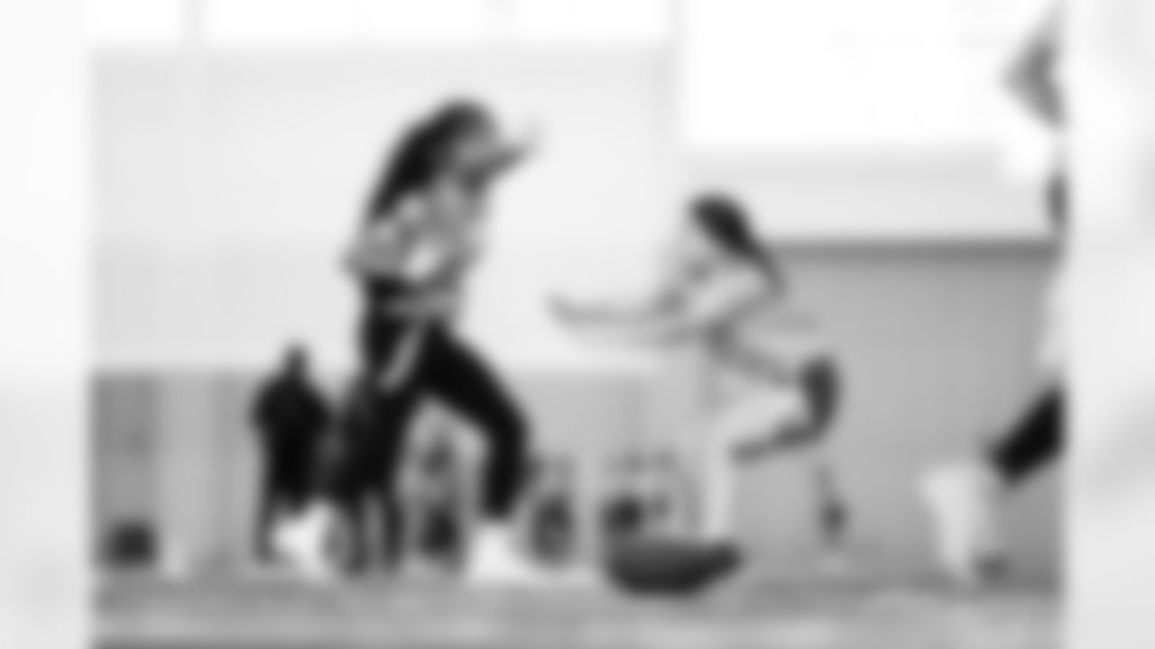 Local high school students participating in the Girls Flag Football College Showcase at Vanderbilt University on January 04, 2026 in Nashville, TN. Photo By Kaitlyn Hungerford/Tennessee Titans