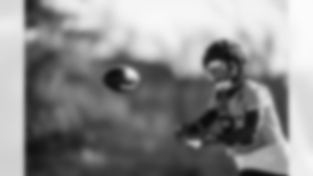 Tight end Chig Okonkwo #85 of the Tennessee Titans during practice at the Ascension Saint Thomas Sports Park on December 11, 2025 in Nashville, TN. Photo By Jessie Rogers/Tennessee Titans