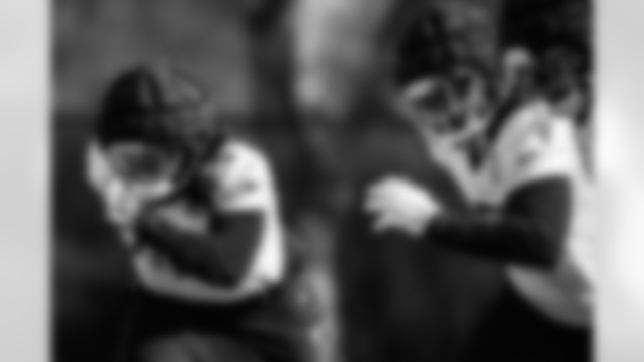 Outside linebacker Nate Lynn #45 of the Tennessee Titans during practice at the Ascension Saint Thomas Sports Park on December 11, 2025 in Nashville, TN. Photo By Jessie Rogers/Tennessee Titans