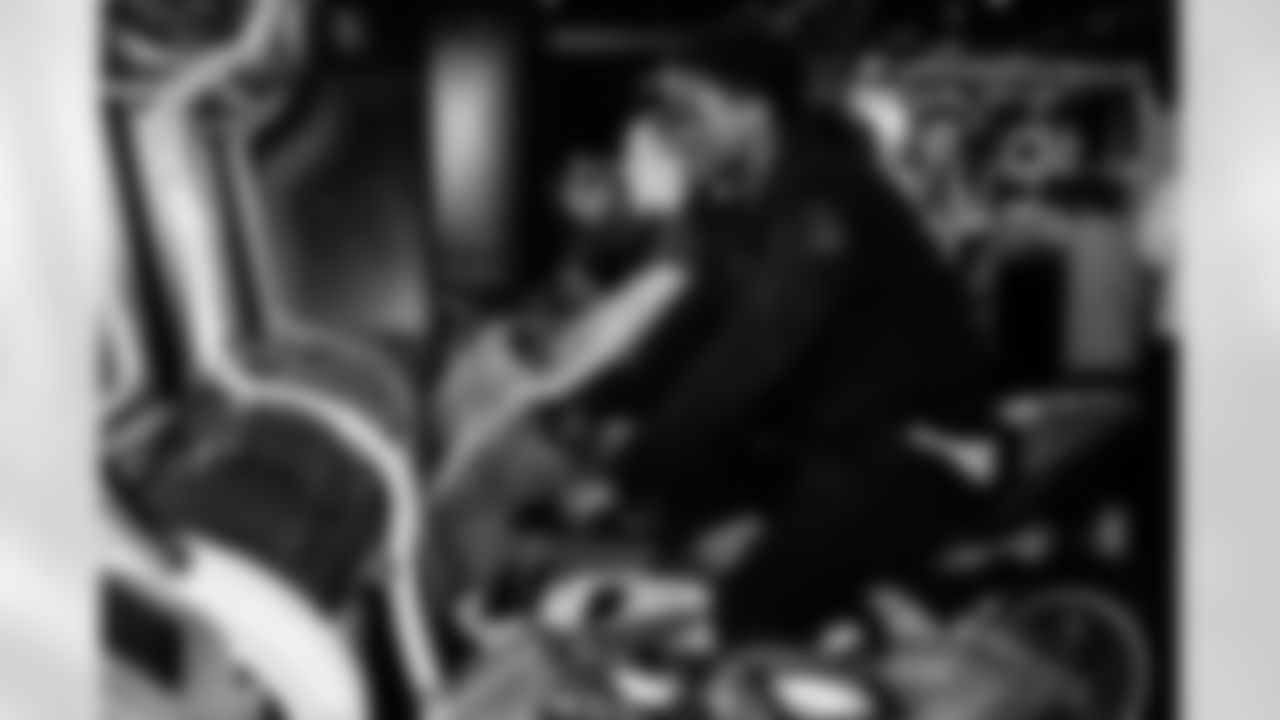 Crucial Catch Week Hope Kids on October 13, 2025 in Nashville, TN. Photo By Beau Brune/Tennessee Titans