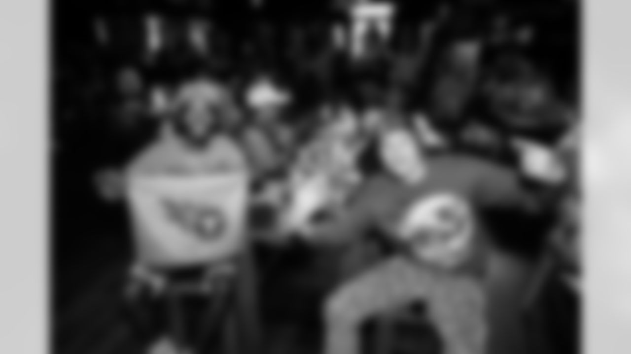 Fans at the Tennessee Titans Watch Party for the game between the Titans vs Cardinals at Brooklyn Bowl on October 05, 2025 in Nashville, TN. Photo By Kaitlyn Hungerford/Tennessee Titans