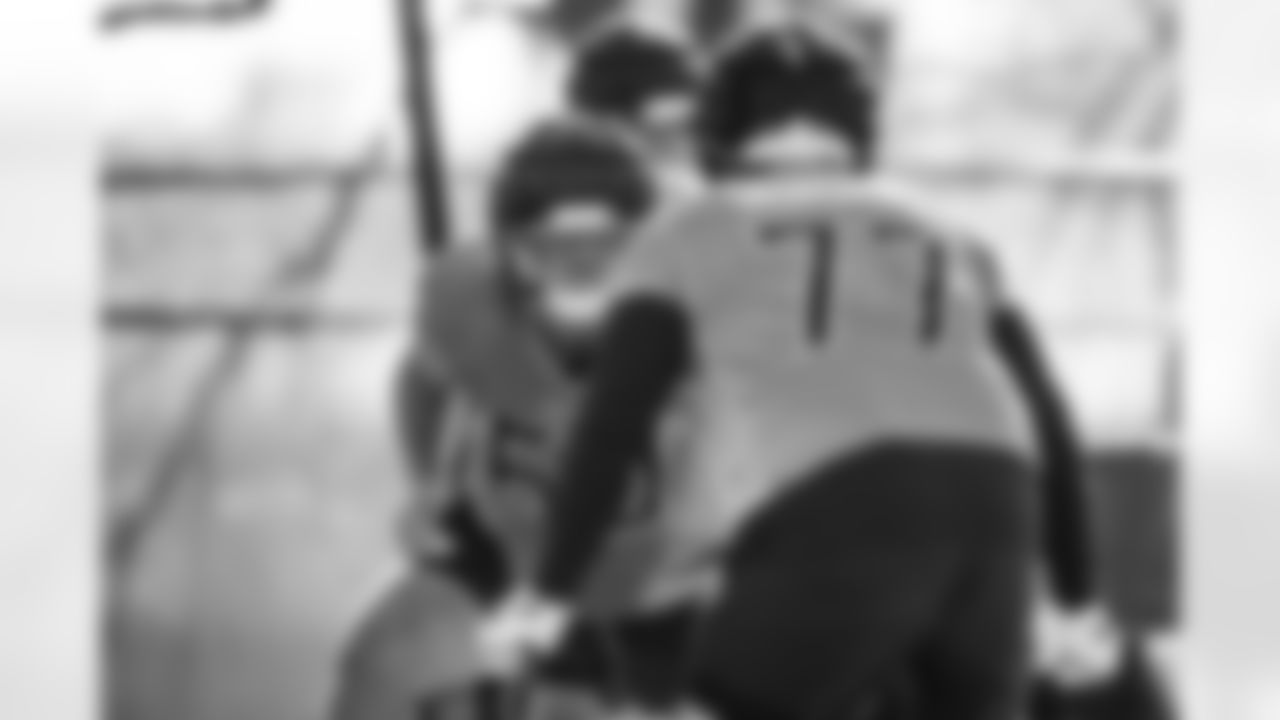 Guard Clay Webb #60 of the Tennessee Titans during practice at the Ascension Saint Thomas Sports Park on December 3, 2025 in Nashville, TN. Photo By Jessie Rogers/Tennessee Titans