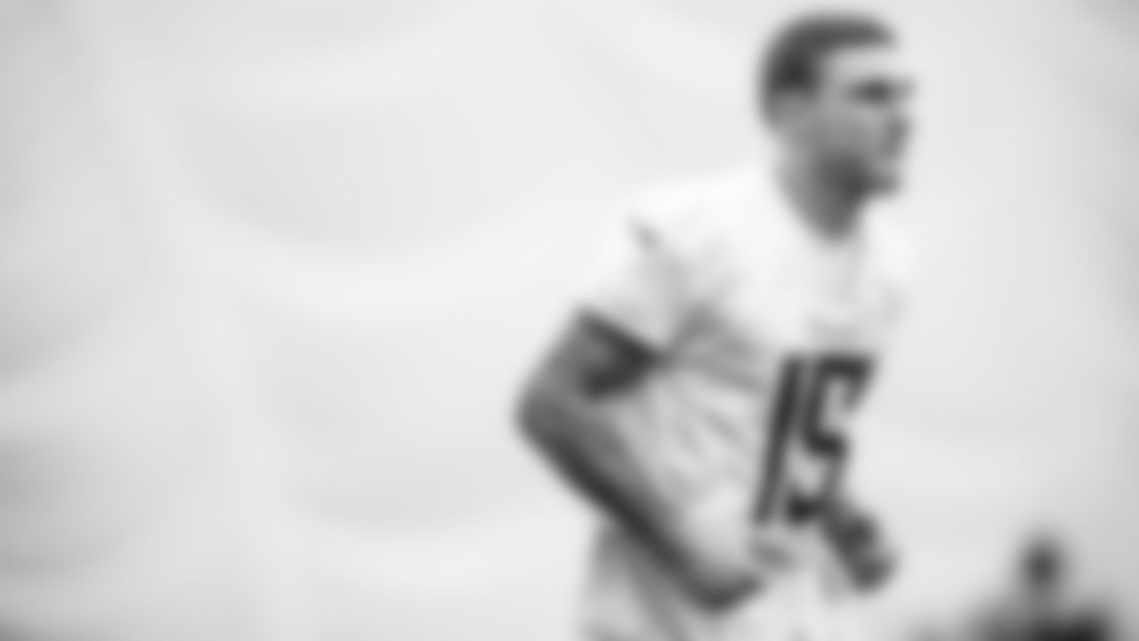 Wide receiver Mason Kinsey #12 of the Tennessee Titans during practice in the bubble at the Ascension Saint Thomas Sports Park on November 21, 2023 in Nashville, TN. Photo By Donald Page/Tennessee Titans