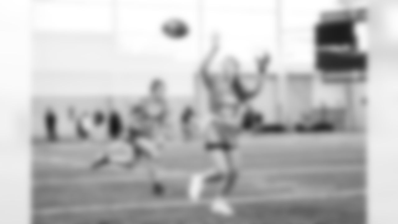 Local high school students participating in the Girls Flag Football College Showcase at Vanderbilt University on January 04, 2026 in Nashville, TN. Photo By Kaitlyn Hungerford/Tennessee Titans