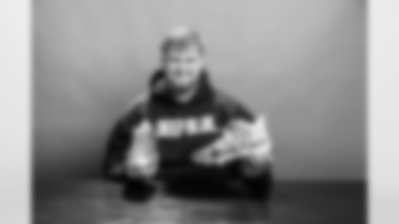 Guard Jackson Slater #64 of the Tennessee Titans for My Cause my Cleats shot on November 14, 2025 in Nashville, TN. Photo By Donald Page/Tennessee Titans