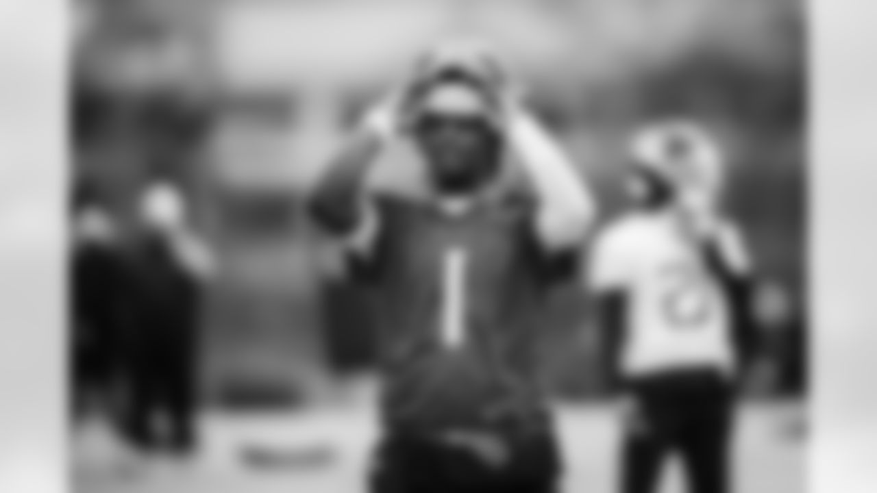 Quarterback Cam Ward #1 of the Tennessee Titans during practice at the Ascension Saint Thomas Sports Park on December 24, 2025 in Nashville, TN. Photo By Beau Brune/Tennessee Titans