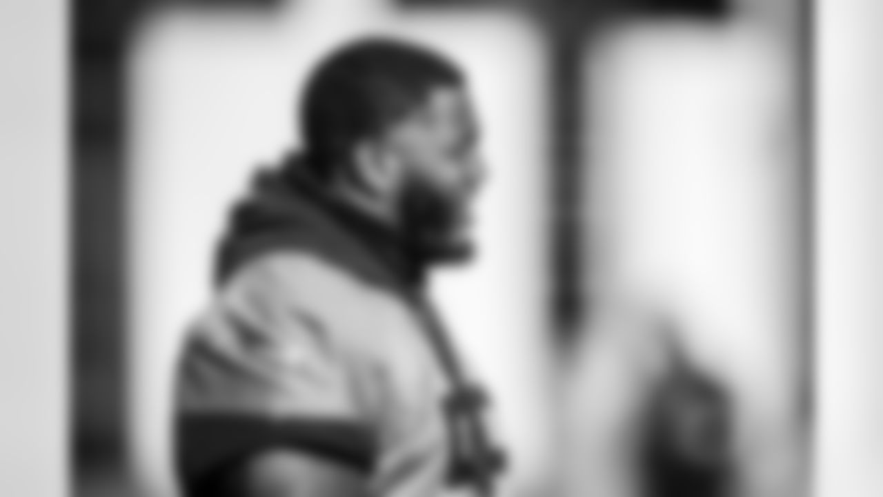 Tackle JC Latham #55 of the Tennessee Titans during practice at the Ascension Saint Thomas Sports Park on November 28, 2025 in Nashville, TN. Photo By Beau Brune/Tennessee Titans