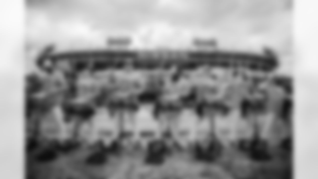 Tennessee Titans Cheerleaders and Blue Crew at the Cumberland Kickoff Tailgate before the game between the Tennessee Titans and the New Orleans Saints at Nissan Stadium on December 28, 2025 in Nashville, TN. Photo By Kaitlyn Hungerford/Tennessee Titans