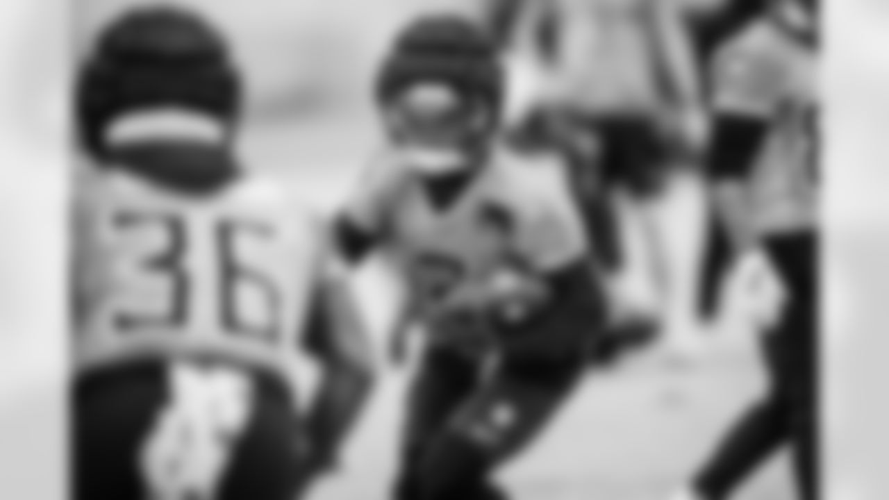 Running back Tyjae Spears #2 of the Tennessee Titans during practice at the Ascension Saint Thomas Sports Park on December 24, 2025 in Nashville, TN. Photo By Beau Brune/Tennessee Titans