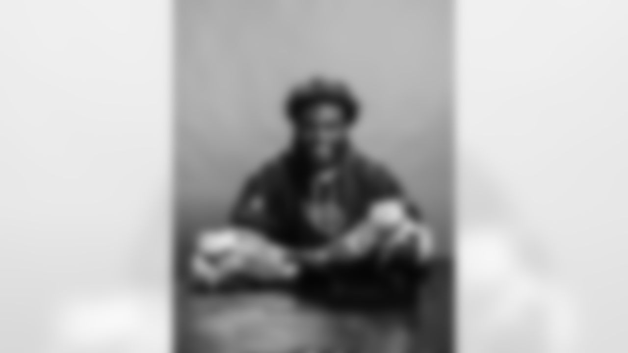 Linebacker James Williams Sr. #52 of the Tennessee Titans for My Cause my Cleats shot on November 14, 2025 in Nashville, TN. Photo By Donald Page/Tennessee Titans