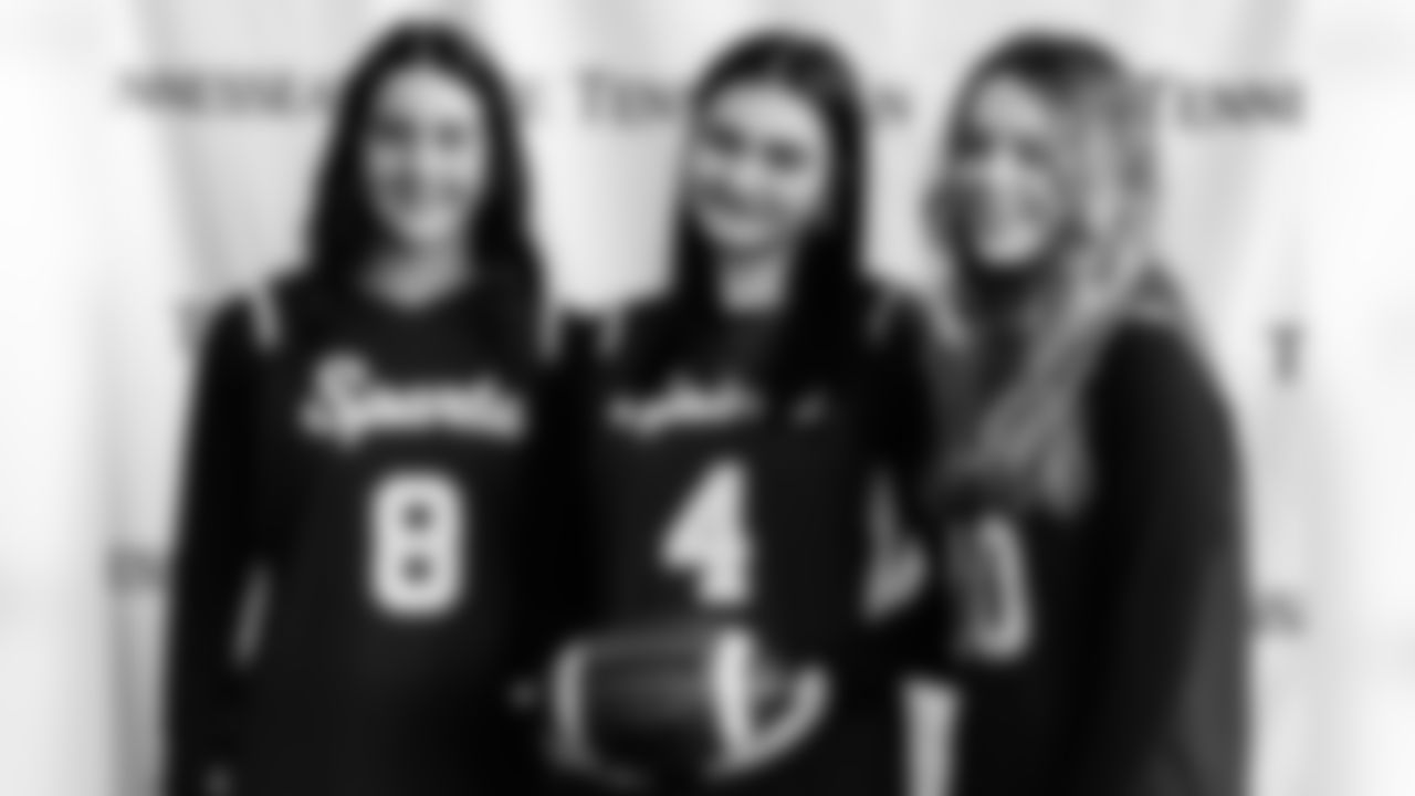 Tennessee Titans host a girls high school flag football media day at Nissan Stadium on February 18, 2026 in Nashville, TN. Photo By Jessie Rogers/Tennessee Titans