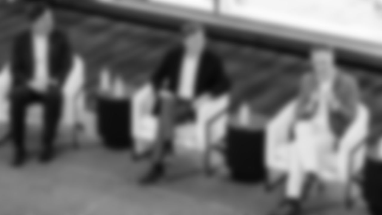 The New Nissan Stadium steel topping out ceremony takes place on November 21, 2025 in Nashville, TN. Photo By Jessie Rogers/Tennessee Titans