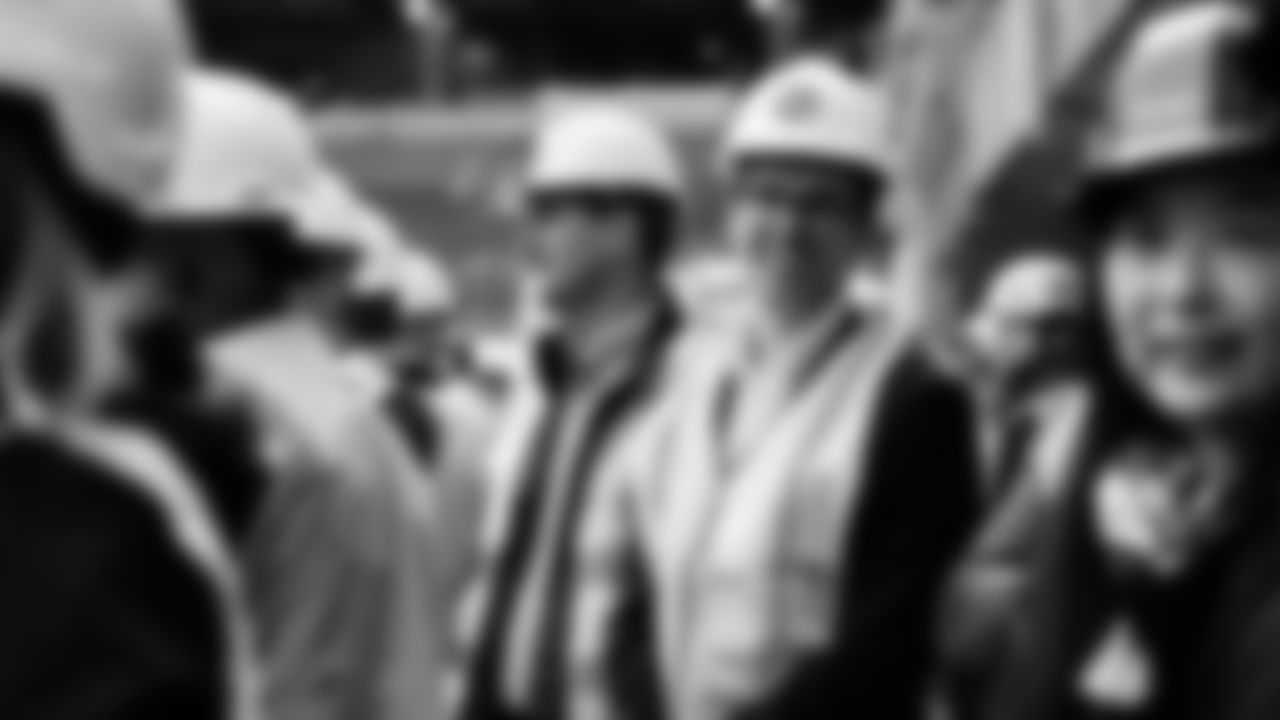 The New Nissan Stadium steel topping out ceremony takes place on November 21, 2025 in Nashville, TN. Photo By Jessie Rogers/Tennessee Titans