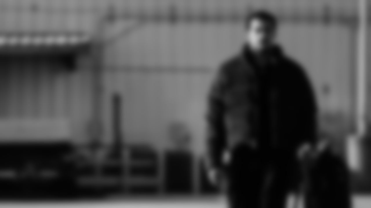 Wide receiver Elic Ayomanor #5 of the Tennessee Titans during the travel day at the Nashville International Airport on January 03, 2026 in Nashville, TN. Photo by Jessie Rogers/Tennessee Titans