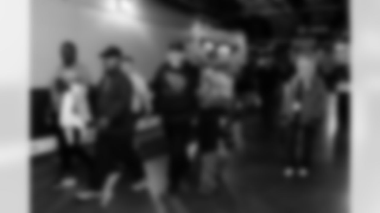 Tennessee Titans host 30 veterans from Wounded Warrior Project for a stadium tour and lunch on November 12, 2025 in Nashville, TN. Photo By Jessie Rogers/Tennessee Titans