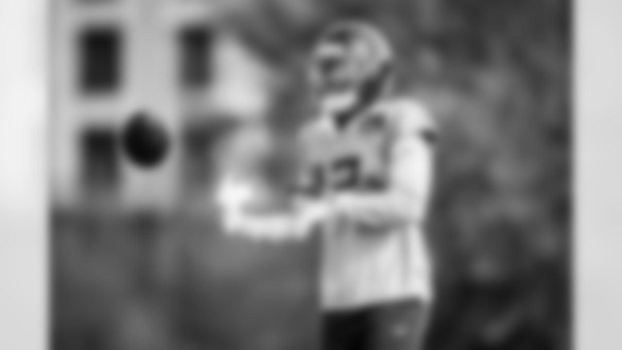 Wide receiver James Proche II #13 of the Tennessee Titans during practice at the Ascension Saint Thomas Sports Park on November 13, 2025 in Nashville, TN. Photo By Donald Page/Tennessee Titans