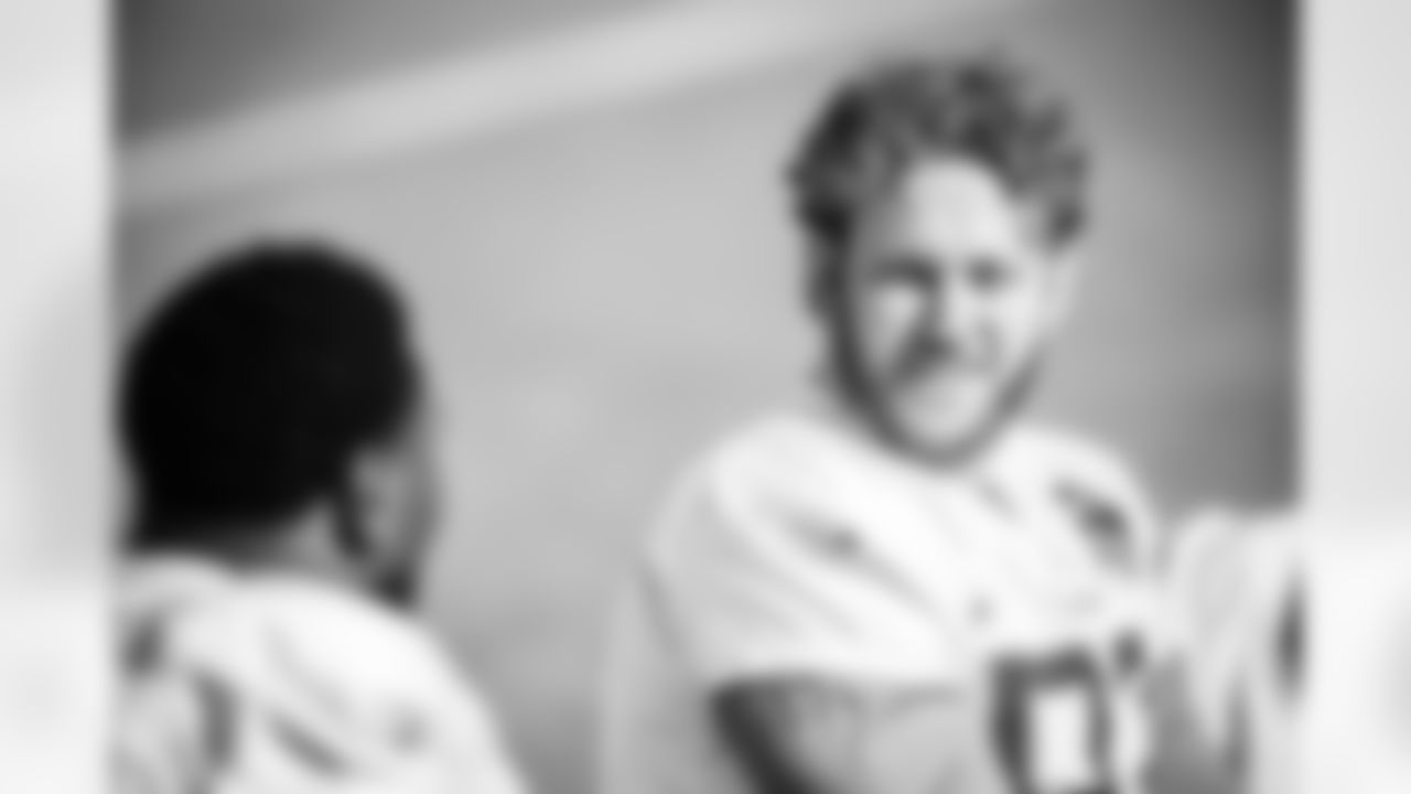 Defensive lineman James Lynch #97 of the Tennessee Titans during practice at the Ascension Saint Thomas Sports Park on November 14, 2025 in Nashville, TN. Photo By Donald Page/Tennessee Titans