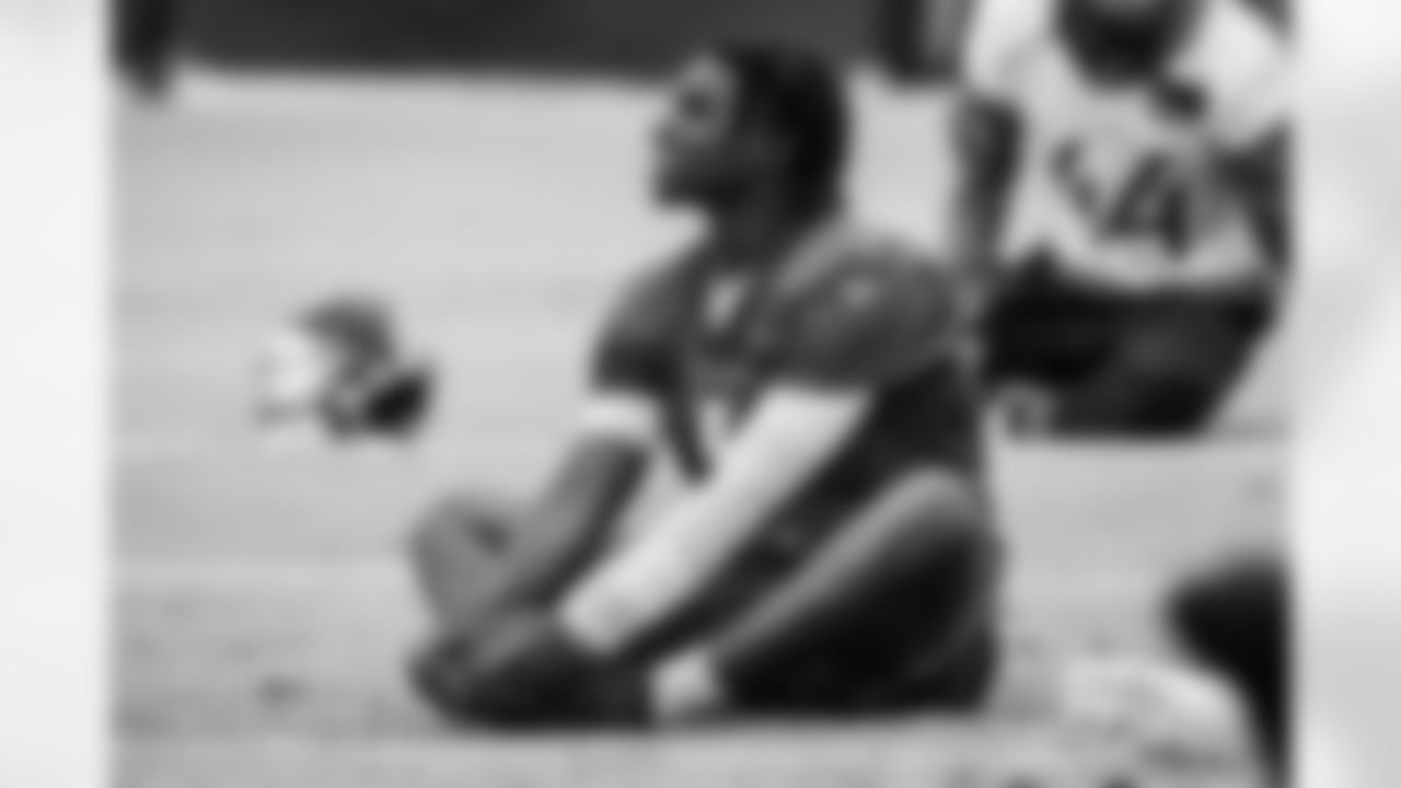 Quarterback Cam Ward #1 of the Tennessee Titans during practice at the Ascension Saint Thomas Sports Park on November 21, 2025 in Nashville, TN. Photo By Beau Brune/Tennessee Titans