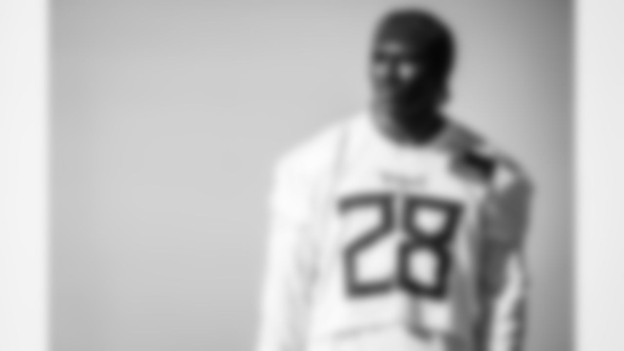 Safety Jerrick Reed II #28 of the Tennessee Titans during practice at the Ascension Saint Thomas Sports Park on November 12, 2025 in Nashville, TN. Photo By Donald Page/Tennessee Titans