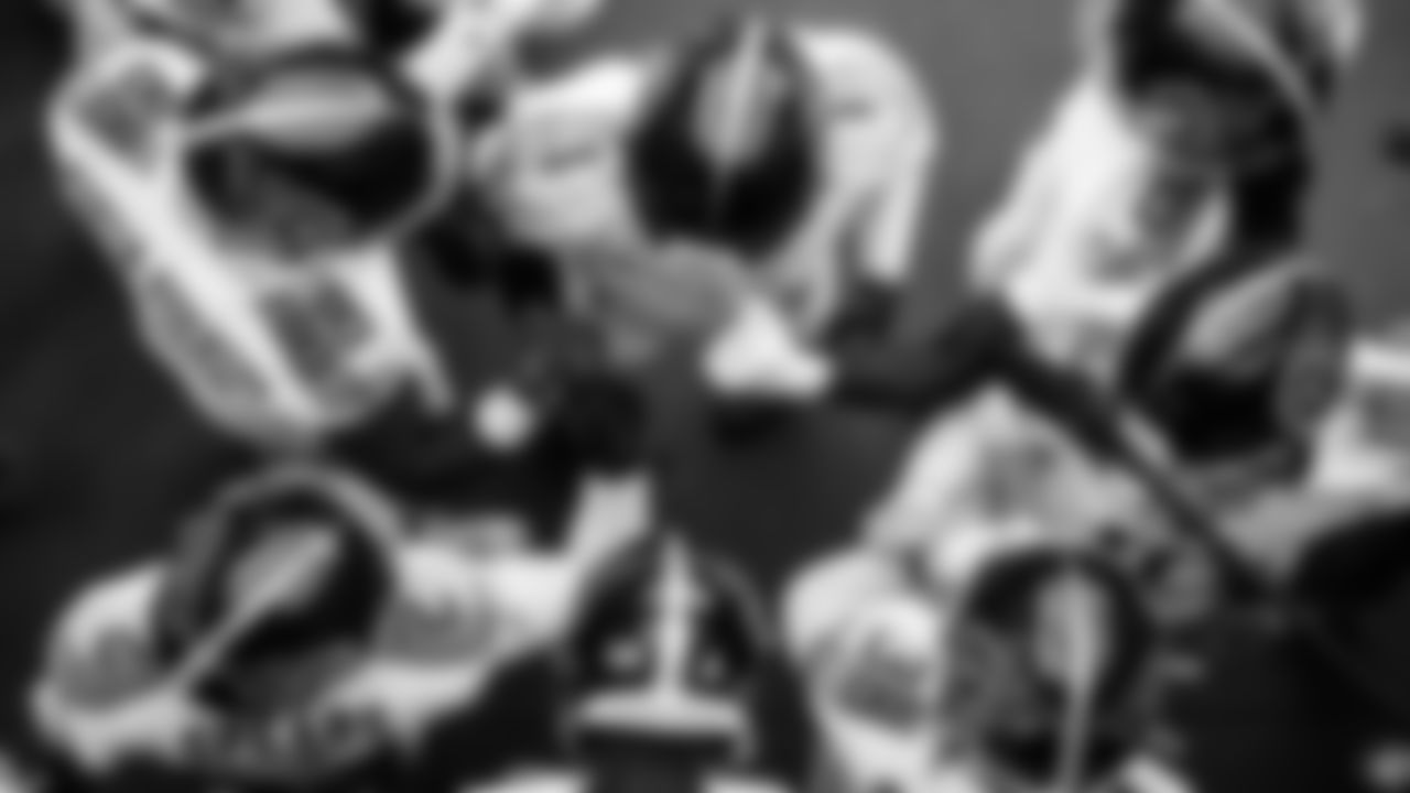 Wide receiver Van Jefferson #11 of the Tennessee Titans, Running back Tyjae Spears #2 of the Tennessee Titans, Tight end David Martin-Robinson #88 of the Tennessee Titans, Tight end Gunnar Helm #84 of the Tennessee Titans, Quarterback Cam Ward #1 of the Tennessee Titans, Cornerback L'Jarius Sneed #38 of the Tennessee Titans, Wide receiver Calvin Ridley #0 of the Tennessee Titans, Quarterback Brandon Allen #10 of the Tennessee Titans before the game between the Tennessee Titans and the Las Vegas Raiders at Allegiant Stadium on October 12, 2025 in Las Vegas, NV. Photo By Beau Brune/Tennessee Titans