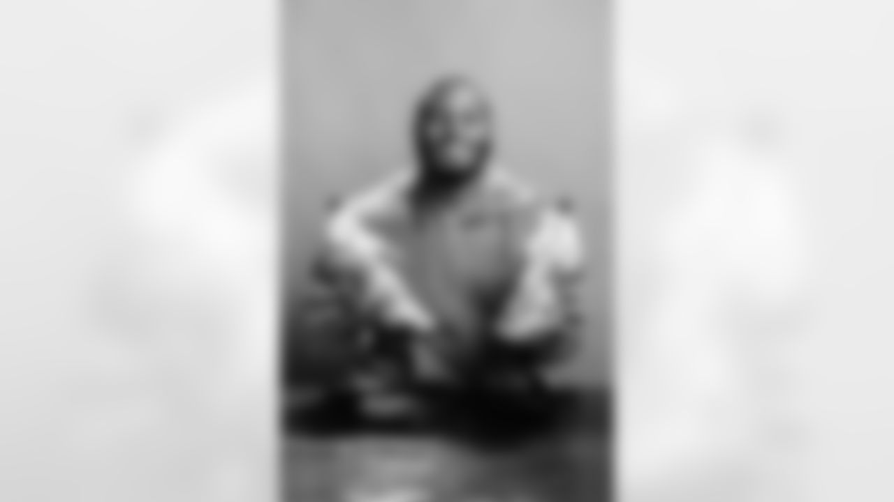 Tackle JC Latham #55 of the Tennessee Titans for My Cause my Cleats shot on November 14, 2025 in Nashville, TN. Photo By Donald Page/Tennessee Titans