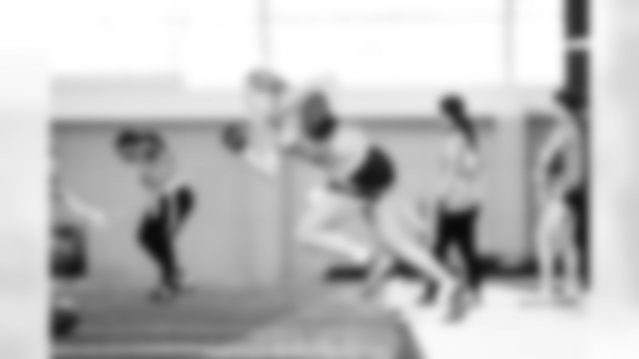 Local high school students participating in the Girls Flag Football College Showcase at Vanderbilt University on January 04, 2026 in Nashville, TN. Photo By Kaitlyn Hungerford/Tennessee Titans