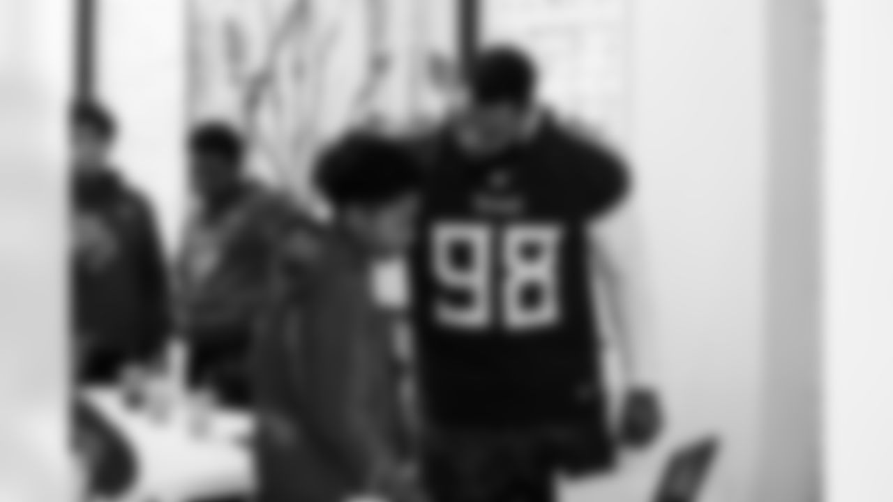 Rose Park Middle School Football Championship Celebration on December 02, 2025 in Nashville, TN. Photo By Beau Brune/Tennessee Titans