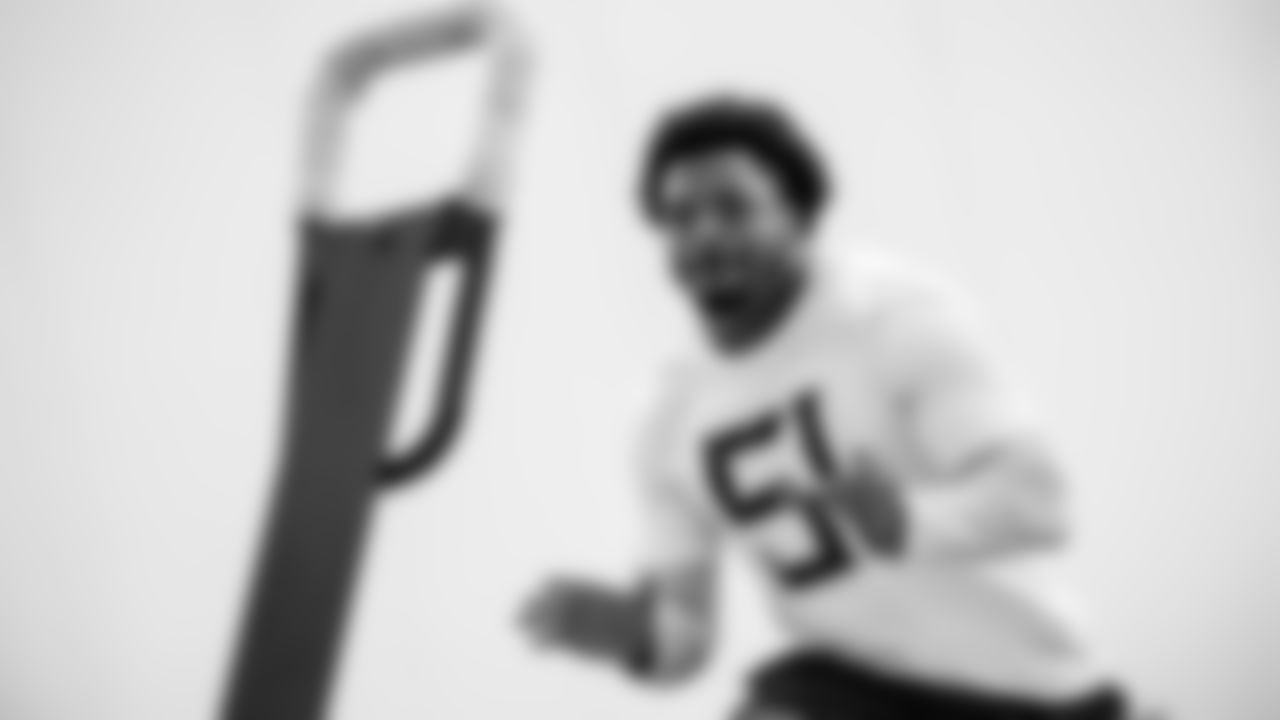 Linebacker Cedric Gray #51 of the Tennessee Titans during phase 2 workouts at the Ascension Saint Thomas Sports Park on May 19, 2025 in Nashville, TN. Photo By Donald Page/Tennessee Titans