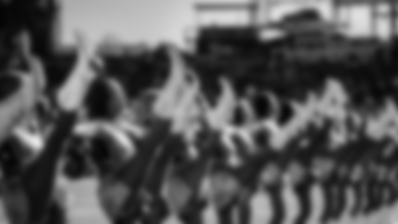 Tennessee Titans Cheerleaders performing before the game between the Tennessee Titans and the Seattle Seahawks at Nissan Stadium on November 23, 2025 in Nashville, TN. Photo By Kaitlyn Hungerford/Tennessee Titans