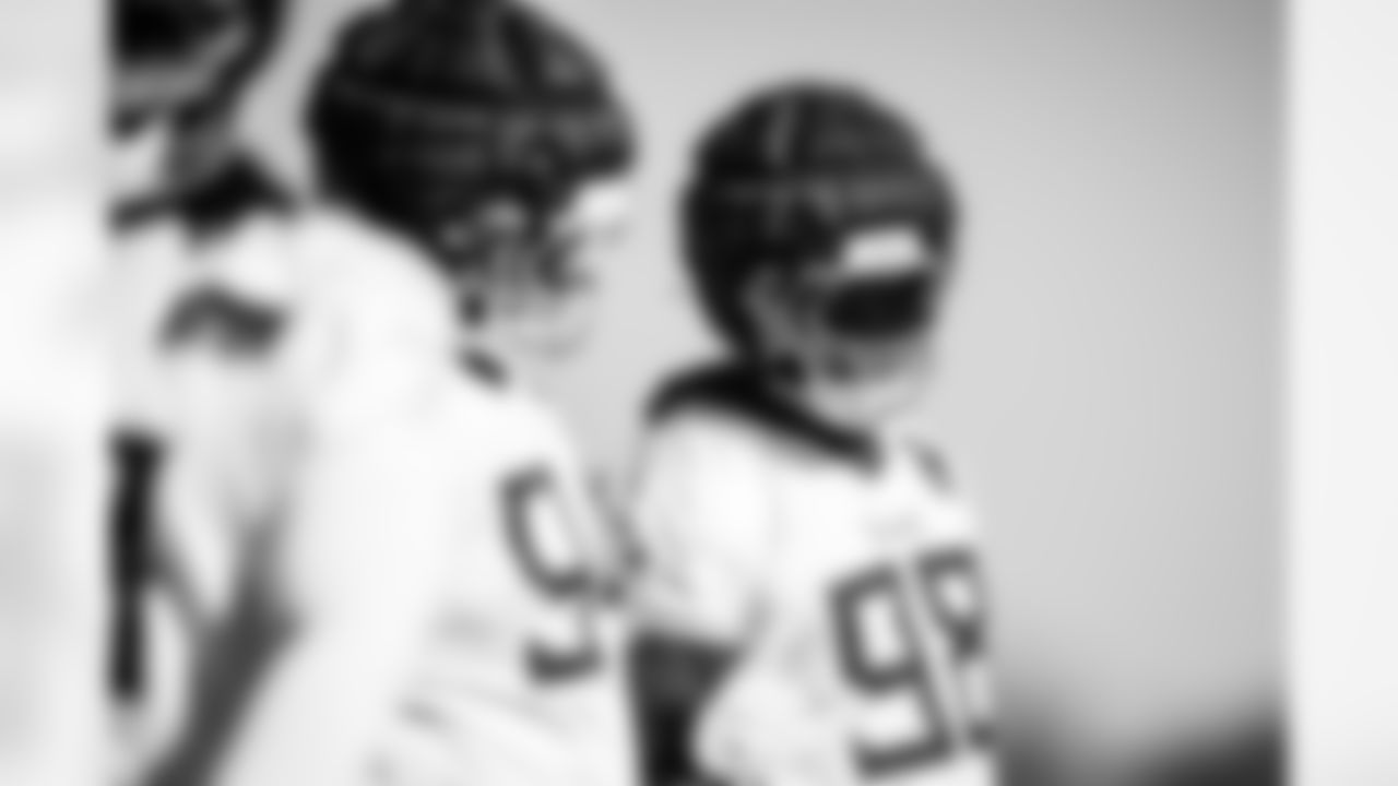 Defensive tackle Jeffery Simmons #98 of the Tennessee Titans during practice at the Ascension Saint Thomas Sports Park on January 1, 2026 in Nashville, TN. Photo By Jessie Rogers/Tennessee Titans