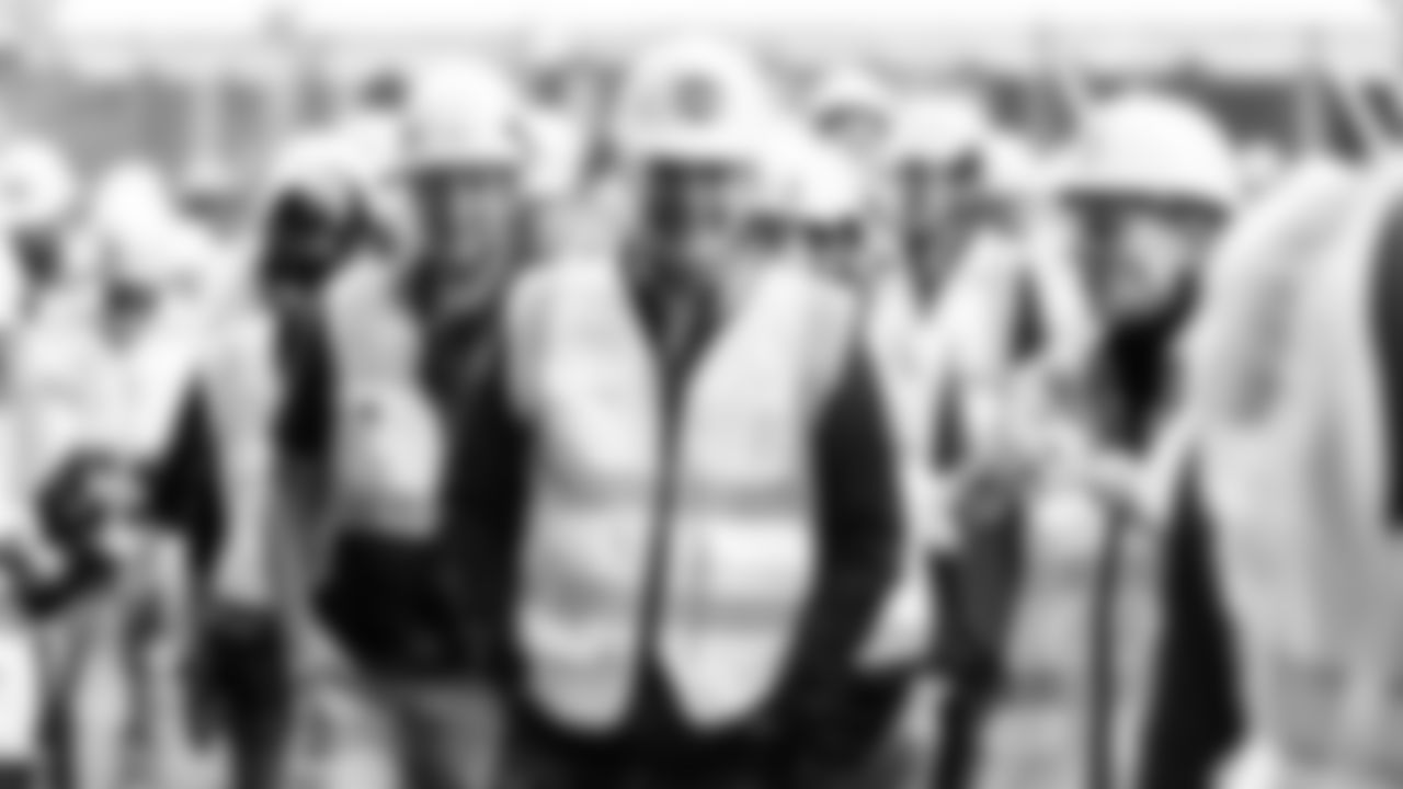 The New Nissan Stadium steel topping out ceremony takes place on November 21, 2025 in Nashville, TN. Photo By Jessie Rogers/Tennessee Titans