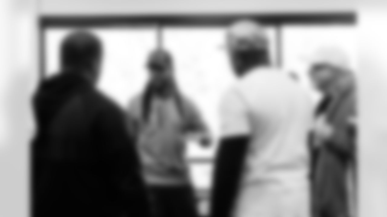 Tennessee Titans host 30 veterans from Wounded Warrior Project for a stadium tour and lunch on November 12, 2025 in Nashville, TN. Photo By Jessie Rogers/Tennessee Titans