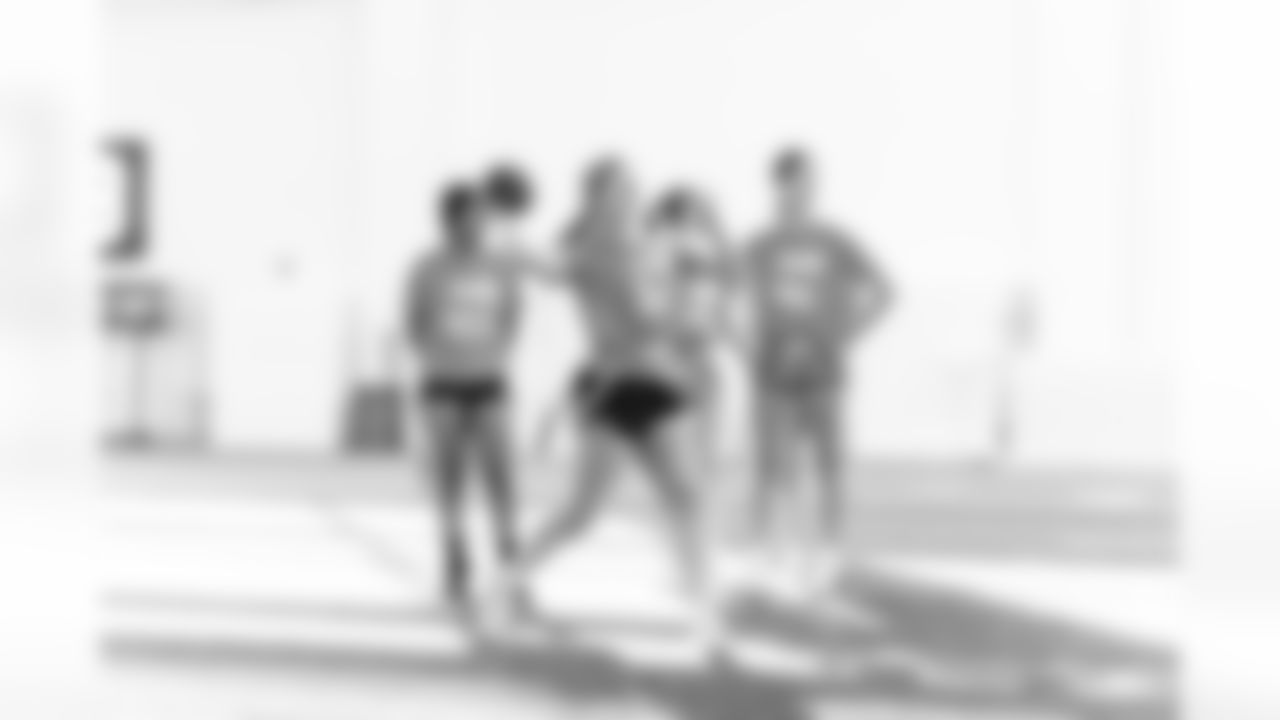 Local high school students participating in the Girls Flag Football College Showcase at Vanderbilt University on January 04, 2026 in Nashville, TN. Photo By Kaitlyn Hungerford/Tennessee Titans