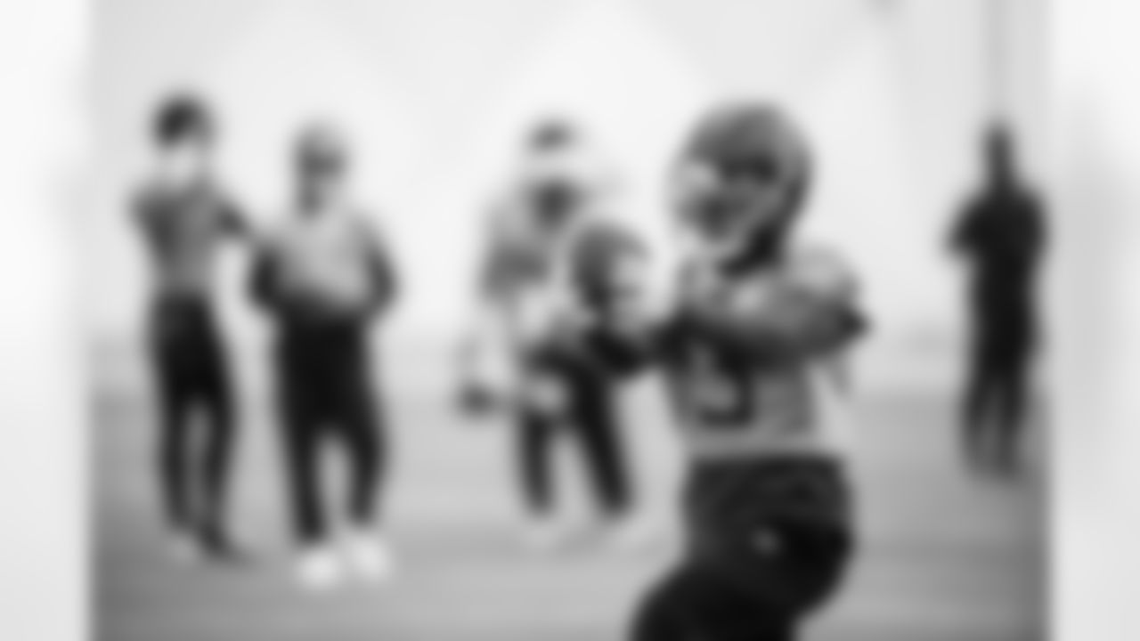 Wide receiver James Proche II #13 of the Tennessee Titans during practice at the Ascension Saint Thomas Sports Park on December 4, 2025 in Nashville, TN. Photo By Donald Page/Tennessee Titans