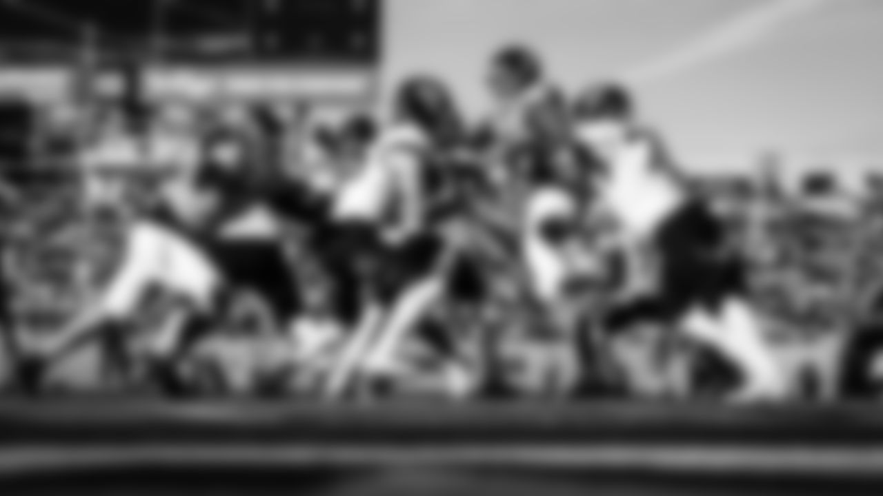 Outside linebacker Jihad Ward #53 of the Tennessee Titans and Defensive tackle Jeffery Simmons #98 of the Tennessee Titans sack during the game between the Tennessee Titans and the Jacksonville Jaguars at Nissan Stadium on November 30, 2025 in Nashville, TN. Photo By Beau Brune/Tennessee Titans