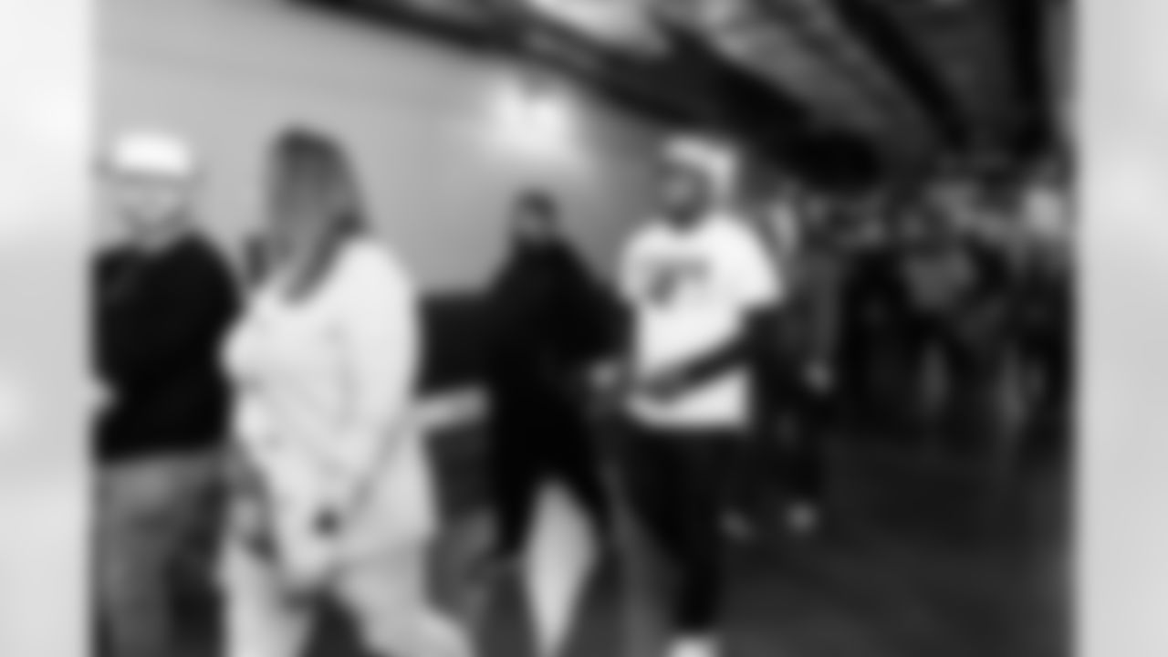 Tennessee Titans host 30 veterans from Wounded Warrior Project for a stadium tour and lunch on November 12, 2025 in Nashville, TN. Photo By Jessie Rogers/Tennessee Titans