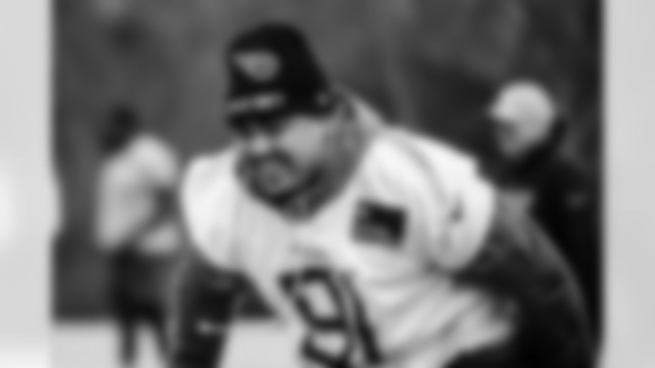 Defensive lineman C.J. Ravenell #91 of the Tennessee Titans during practice at the Ascension Saint Thomas Sports Park on December 23, 2025 in Nashville, TN. Photo By Donald Page/Tennessee Titans