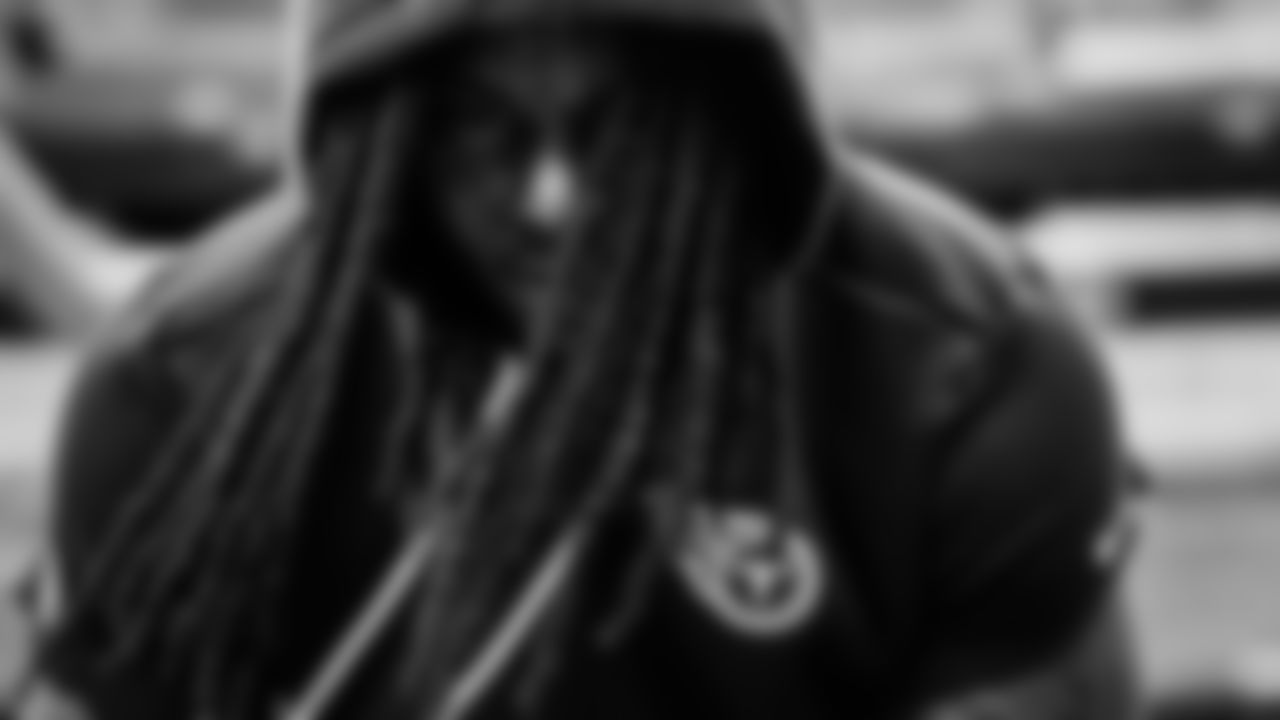 Cornerback Kemon Hall #40 of the Tennessee Titans before the game between the Tennessee Titans and the New Orleans Saints at Nissan Stadium on December 28, 2025 in Nashville, TN. Photo By Jessie Rogers/ Tennessee Titans